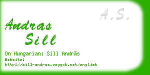 andras sill business card